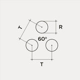 Chapa perfurada furo redondo R4 T6 Chapa perfurada furo redondo R4 T6