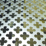 Chapa Perfurada Trevo Decorativa 501 Muestra de chapa perforada trébol 501