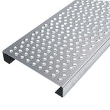 Piso metálico Furos Abocardados R15 Muestra suelo abocardado R15