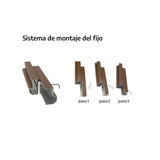 Lateral Fixo Porta de Segurança L3 Montaje fijo lateral de puerta acorazada