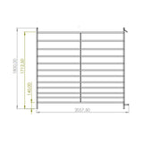 Cancillas para cabras altura 1800 mm