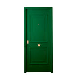 Puerta acorazada Doble Casetón B4 G3 cerradura de 3 puntos en Verde