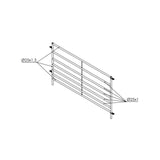 Cancillas para ovejas 1500x900 mm medidas