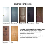 Colores disponibles de puerta acorazada B4 Verona