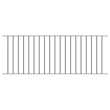 Grade de Ferro Maciço Quadrado 1,00 x 2,25 m
